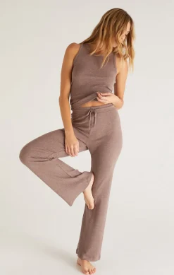 Outlet Z Supply In A Daze Rib Pant-Dusty Heather Taupe|