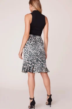 New Jack by BB Dakota In The Wild Leopard Print Skirt|