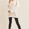 New Sadie & Sage Just Vibes Chunky Pullover-Ivory|
