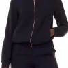 Outlet I Love Tyler Madison Kamala Silk Bomber Jacket-Black|Iltm
