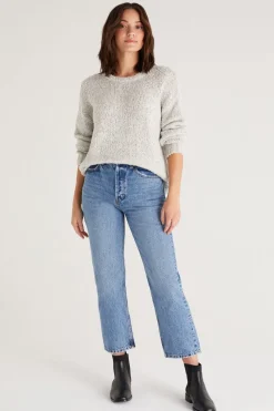 Sale Z Supply Kat Melange Sweater-Heather Grey|