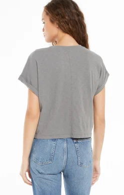 New Z Supply Keely Slub Tee-Sedona Sage|