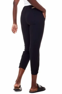 New I Love Tyler Madison Keira Ruched Silk Jogger Pant-Black|Iltm