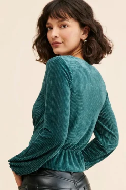 Online Minkpink Kendra Knot Top-Teal|