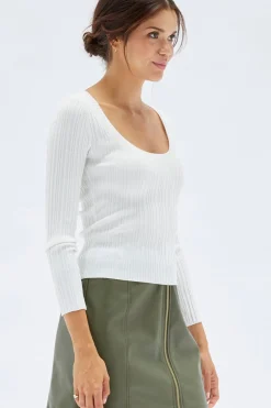Minkpink Kerman Long Sleeve Knit Top|
