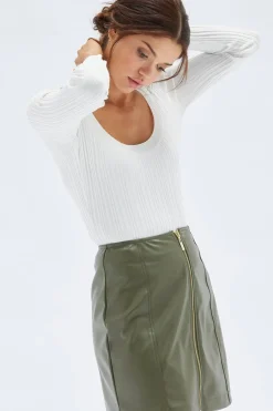 Minkpink Kerman Long Sleeve Knit Top|
