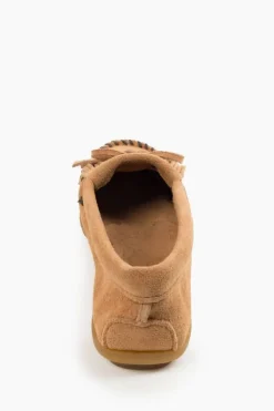 New Minnetonka Kilty Hardsole Moccasin-Taupe|