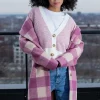 Best RD Style Ladies Woven Shacket-Pink|