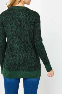 Online The Korner Leopard Cardi|