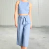 Clearance 24 Colours Light Blue Culottes|