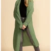 Hot Pink Martini Lise Knit Cardigan-Green|