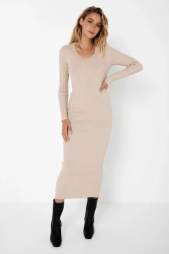 Sale Madison The Label Lucille Dress-Oatmeal|