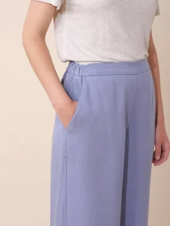 Sale Indi & Cold Lyocell Crop Trousers-Azul Anil|