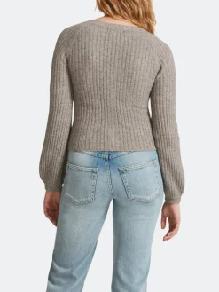 New BB Dakota by Steve Madden Make It Short Sweater-Grey|Bb Dakota