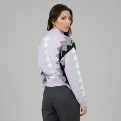 Best RD Style Marabella Mockneck Sweater-Lilac|