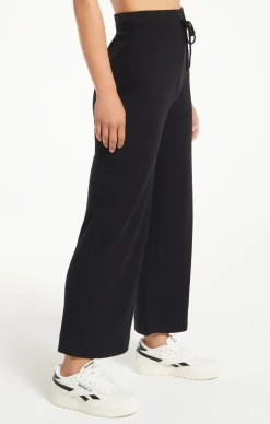 Hot Z Supply Marlo Rib Pant-Black|