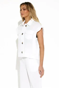 Best Madison The Label Marlo Top-White|