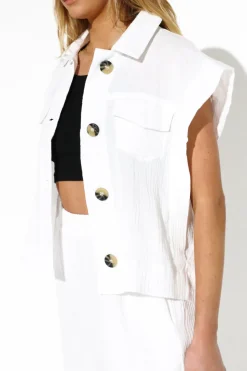 Best Madison The Label Marlo Top-White|