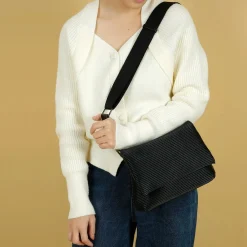 Best Colab Mille Feuille Claudia Clutch / Crossbody-Black|