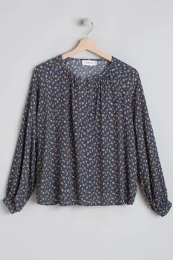 Best Indi & Cold Mini Brush Stroke Blouse|