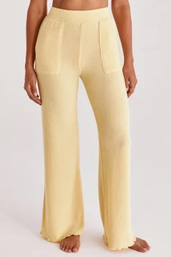 Best Z Supply Morning Rib Pant-Sunflower|