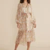 Outlet minkpink Moyne Floral Midi Dress|