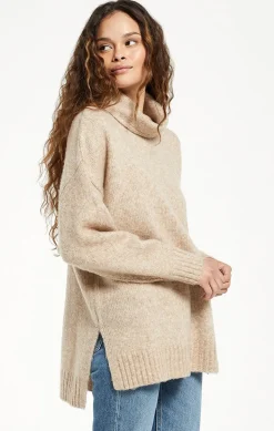 Online Z Supply Norah Cowl Neck Sweater-Oatmeal|-New