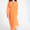 BB Dakota by Steve Madden Nylah Dress-Amber Orange|