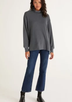 Z Supply Oceana Plush Sweater-Dark Slate|