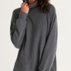 Outlet Z Supply Oceana Plush Sweater-Dark Slate|