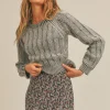Sale Sage The Label On Cue Sweater-Grey|