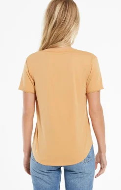 Outlet Z Supply Organic Cotton V/Neck Tee-Bronze|