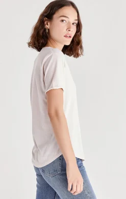 Hot Z Supply Organic Cotton V-Neck Tee-Pumice|