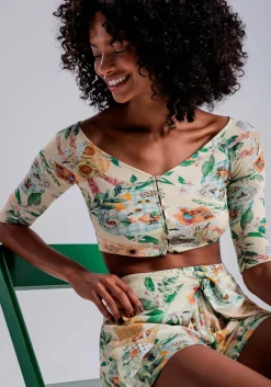 Best Lez a Lez Overlay Front Tie Short-Brunch|
