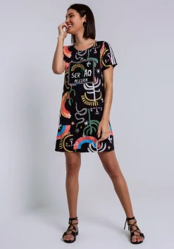 Online Lez a Lez Patch Embroidery Dress-Imaginary|