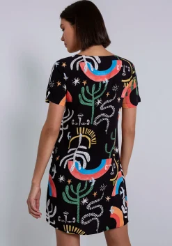 Online Lez a Lez Patch Embroidery Dress-Imaginary|