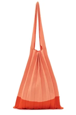 Colab Plisse Shopper Tote-Grenadine Sour|