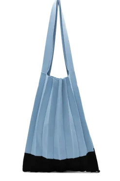 Online Colab Plisse Shopper Tote-Moonstone Latte|