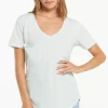 Z Supply Pocket Tee-Sky Grey|