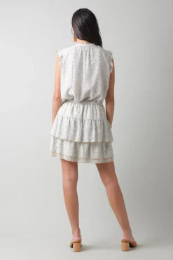 Best Indi & Cold Polka Dot Print Skirt|
