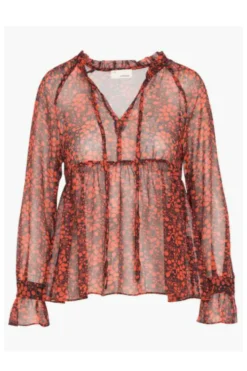 Sale The Korner Printed Henley Top-Orange|