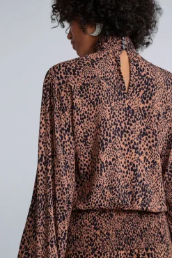 Lez a Lez Puffy Sleeve Blouse-Textura|