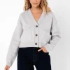 Sale Madison The Label Raquel Knit Cardigan-Grey Marble|