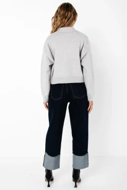 Sale Madison The Label Raquel Knit Cardigan-Grey Marble|