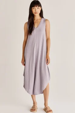 Online Z Supply Reverie Midi Dress-Lavender Ash|