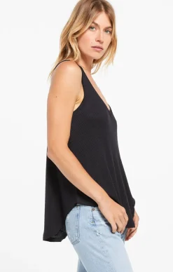 Clearance Z Supply Rib Hacci Vagabond Tank-Black|