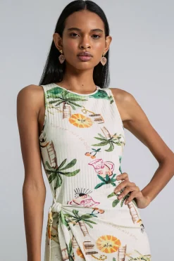 Best Lez a Lez Ribbed Wrap Dress-Refresco|