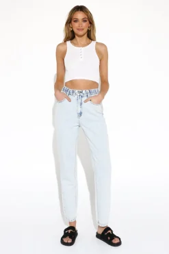 Hot Madison The Label Robin Top-White|