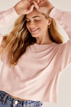 Hot Z Supply Roxy Long Sleeve-Pink Sky|