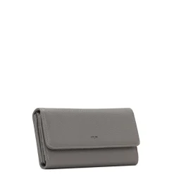 Best Colab Sandra-Tri-Fold Wallet-Steel|